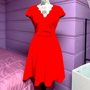 B. Darlin Women’s Fit and Flare Red Dress